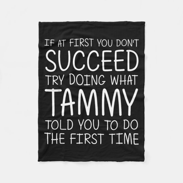 Cobertor De Velo Tammy Gift Name D Birthday Funny Christmas Joke  (Frente)