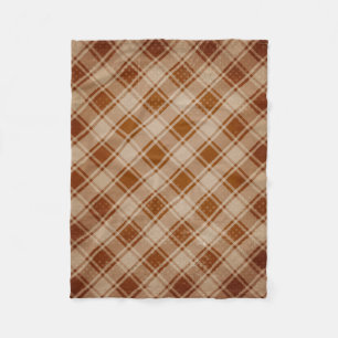 Cobertor De Velo Tan, Clay, Rust Russe Fleece Blanket