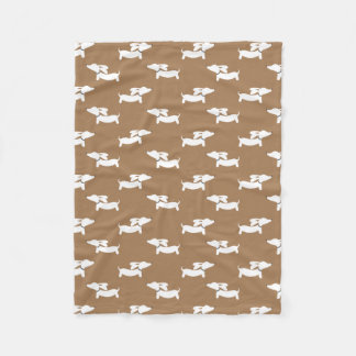 Cobertor De Velo Tan Dancing Dachshances Fleece Blanket Design
