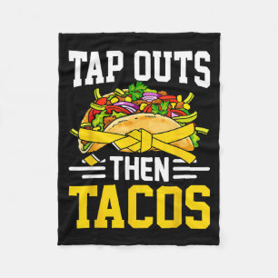 Cobertor De Velo Tap Outs Tacos Jiu-Jitsu Brasileiro BJJ Grappling