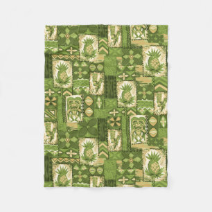 Cobertor De Velo Tapa havaiano do vintage de Pomaika'i Tiki