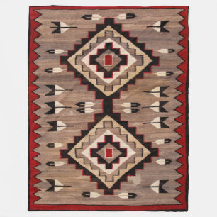 Cobertor De Velo TAPEÇARIA DE PADRÃO DE PENA NAVAJO 1900 reimpressã