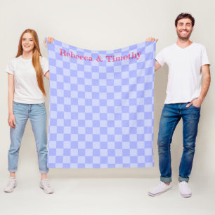 Cobertor De Velo Tapeçaria de Texto Personalizado com Padrão Azul C
