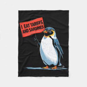 Cobertor De Velo Tarifa Engraçada do Pinguim Piada Eu Como Tarifas
