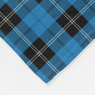 Cobertor De Velo Tartan azul brilhante da caça de Ramsay do clã
