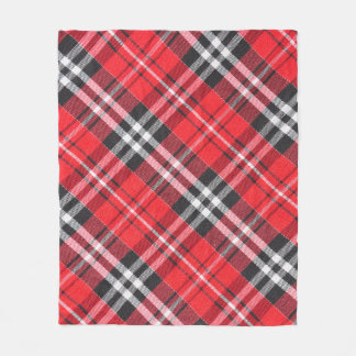Cobertor De Velo Tartan Cloth Pattern Top View