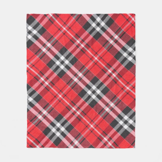 Cobertor De Velo Tartan Cloth Pattern Top View (Frente)