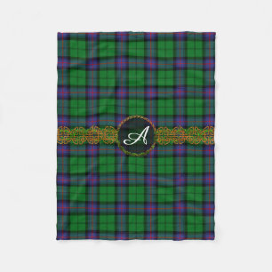 Cobertor De Velo Tartan de Armstrong do monograma