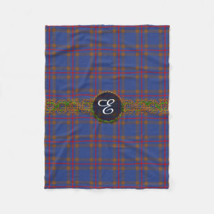 Cobertor De Velo Tartan de Elliot do monograma