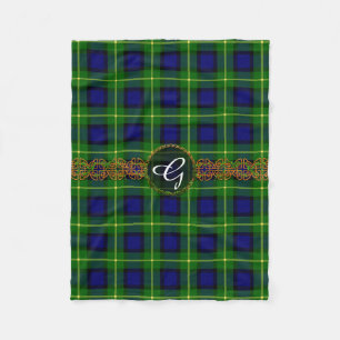 Cobertor De Velo Tartan de Gordon do monograma