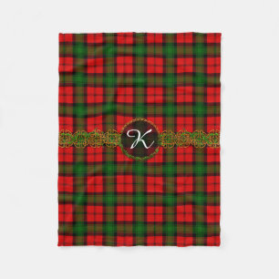 Cobertor De Velo Tartan de Kerr do monograma