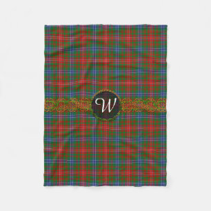 Cobertor De Velo Tartan de Wilson do monograma