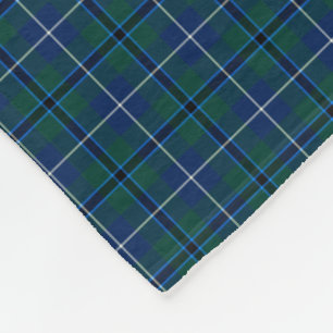 Cobertor De Velo Tartan moderno do clã dos azuis marinhos da