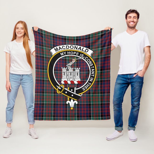 Cobertor De Velo Tartan Plaid do Clã Macdonalds de Ranald (In Situ)