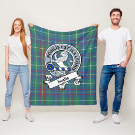 Cobertor De Velo Tartan Plaid Insígnia Antiga do Clã Inglis