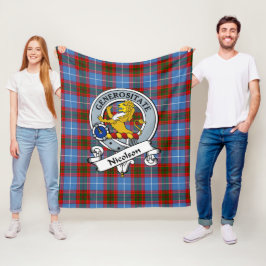 Cobertor De Velo Tartan Plaid Insígnia do Clã Nicolson