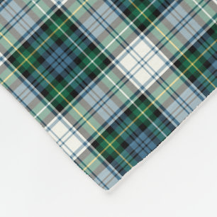 Cobertor De Velo Tartan verde e azul do vestido de Campbell do clã
