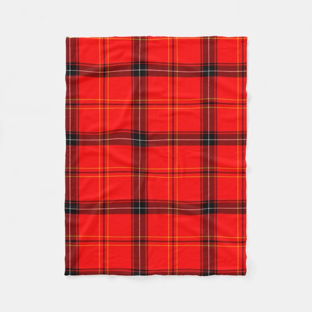 Cobertor De Velo Tartan Vermelho Escocês (Frente)