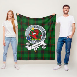 Cobertor De Velo Tartan Xadrez do Símbolo do Clã Primrose