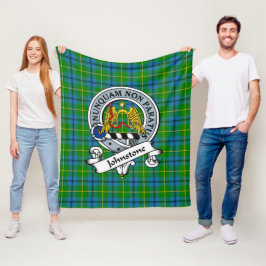 Cobertor De Velo Tartan Xadrez Insígnia do Clã Johnston