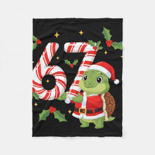 Cobertor De Velo Tartaruga de Natal Engraçada 67 Meme Pjm Homens Mu