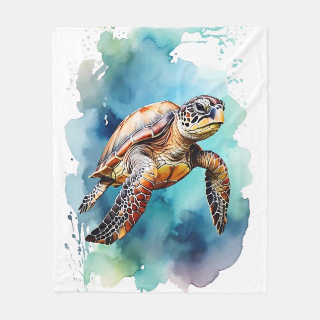 Cobertor De Velo Tartaruga-do-mar (Frente)