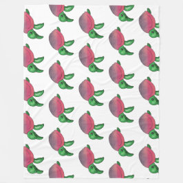 Cobertor De Velo Tartaruga-do-mar roxa-branca