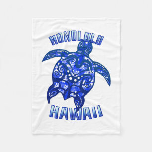 Cobertor De Velo Tartaruga Tribal de Vacinação Honolulu Hawaii