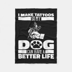 Cobertor De Velo Tatuador Cães Tatuagens Tatuador - Artista de Tatu