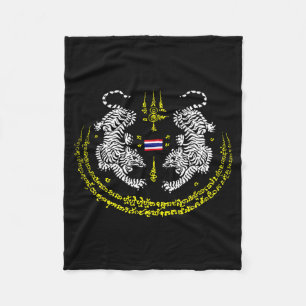 Cobertor De Velo Tatuagem Cultural de Muay Thai Buda Sak