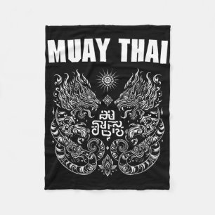 Cobertor De Velo Tatuagem de luta de MMA Muay Thai Kickboxing de ti