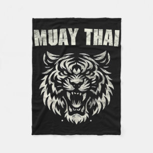 Cobertor De Velo Tatuagem de luta de MMA Muay Thai Tigre Rugido Kic