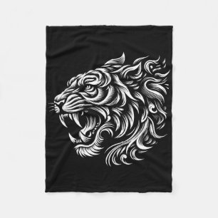 Cobertor De Velo Tatuagem de luta de Muay Thai Mma Tigre Arte dos 8