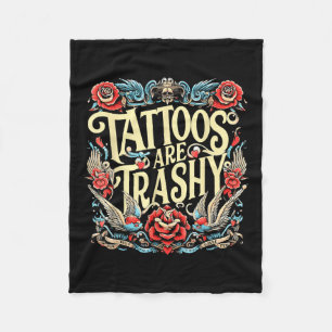 Cobertor De Velo Tatuagens Engraçadas De Tatuagem Humor São Trashy 