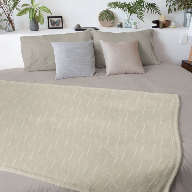 Cobertor De Velo Taupe Swirls (Criador carregado)