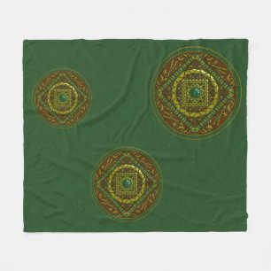 Cobertor De Velo Taurus Mandala Fleece Blanket