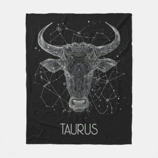Cobertor De Velo Taurus Zodiac Constelação Fleece Blanket