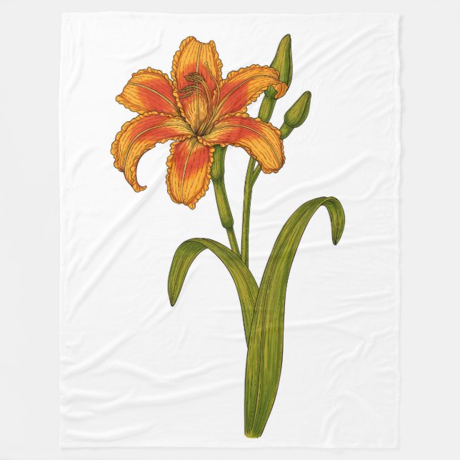Cobertor De Velo Tawny Daylily (Frente)