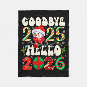 Cobertor De Velo Tchau 2025 Olá 2026 Feliz Natal Feliz Ano Novo 