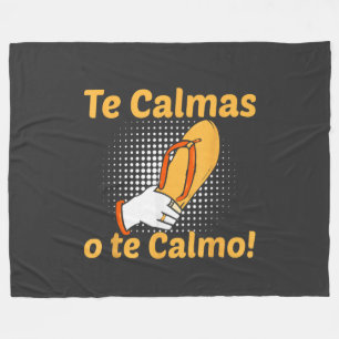 Cobertor De Velo Te Calmas O Te Calmo Mãe Espanhola Mexicana Engraç