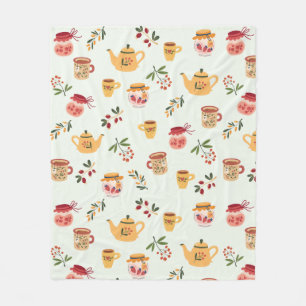 Cobertor De Velo Tea Time Seamless Pattern Baby