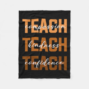 Cobertor De Velo Teach Compness Kindness História Negra Melanin Afr