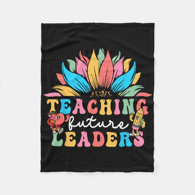 Cobertor De Velo Teaching Future Leaders Groovy Sunflower  (Frente)