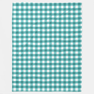 Cobertor De Velo Teal Gingham