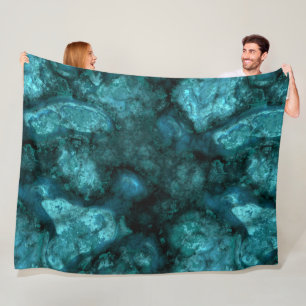 Cobertor De Velo Teal Stone abstrato