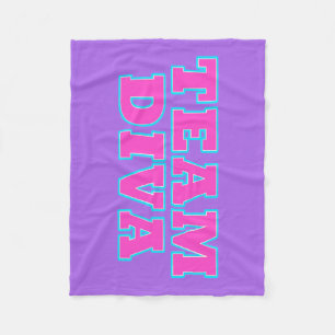 Cobertor De Velo Team Diva Fleece Blankets