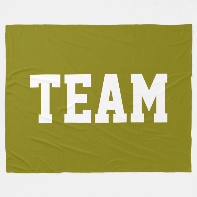 Cobertor De Velo TEAM Diversão Negrito Branco Texto Atlético Em Dou (Frente (Horizontal))