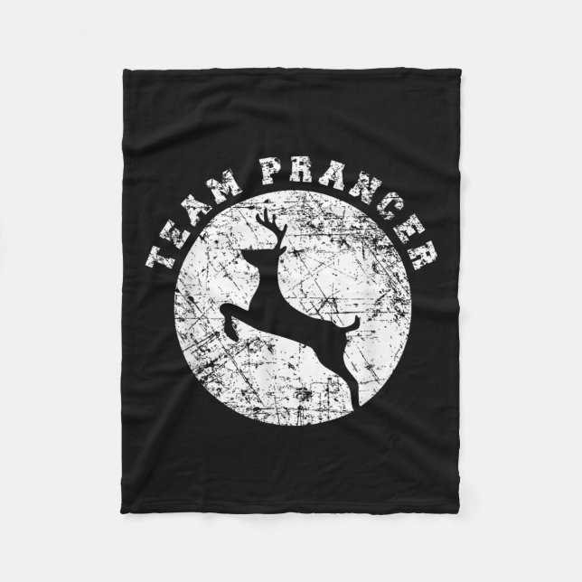 Cobertor De Velo Team Prancer T Shirt, Funny Cute Christmas Gift Ki (Frente)