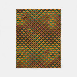 Cobertor De Velo Tecido Kente Vertical Preto, Verde, Vermelho, Amar