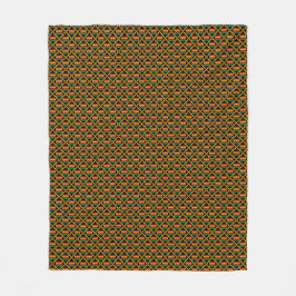 Cobertor De Velo Tecido Kente Vertical Preto, Verde, Vermelho, Amar
